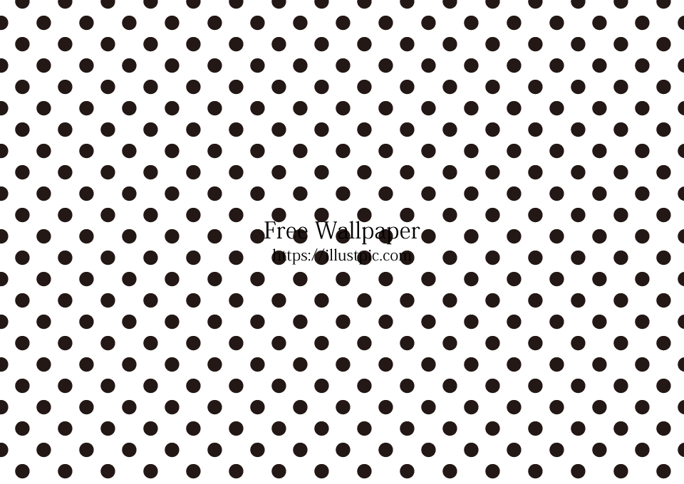 Black Polka Dot Pattern