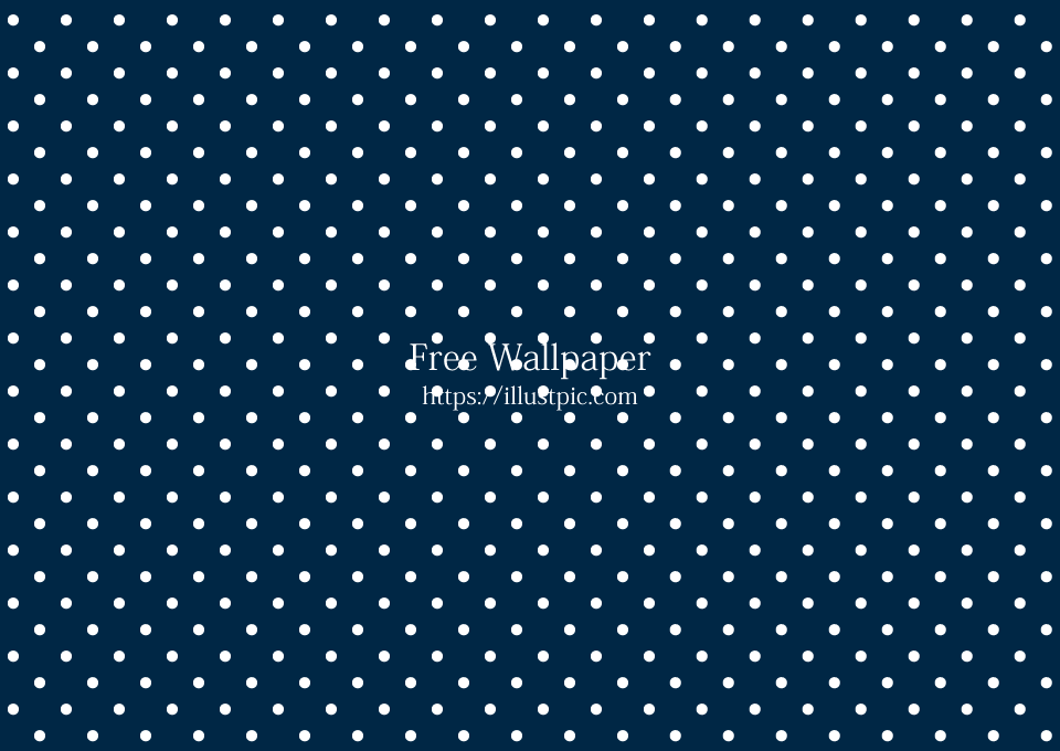 White Polka Dots on Navy Background
