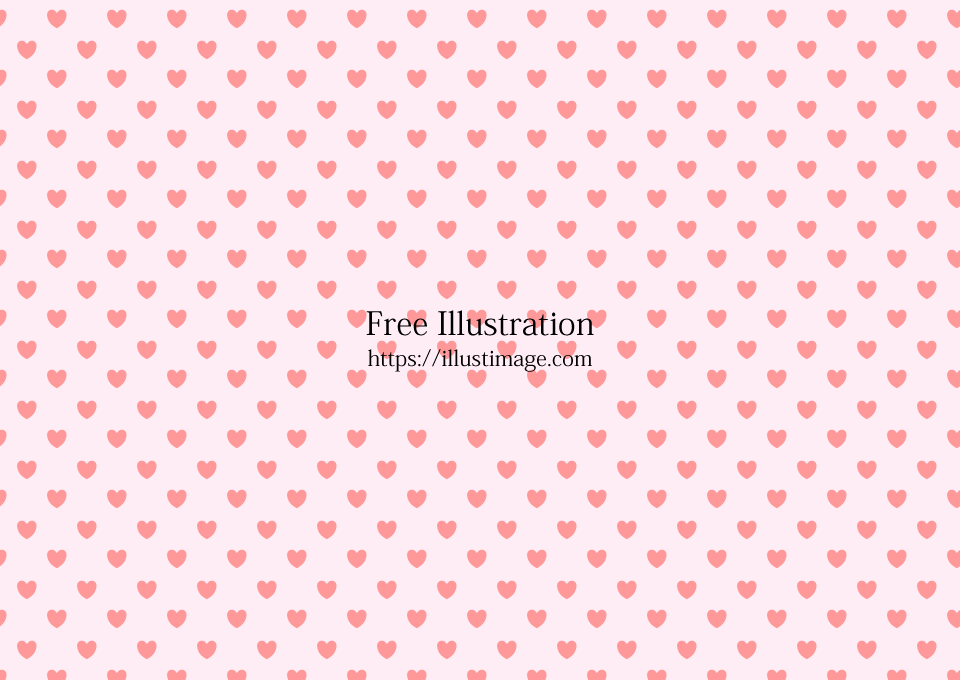 Pink Heart Pattern on Light Pink Background