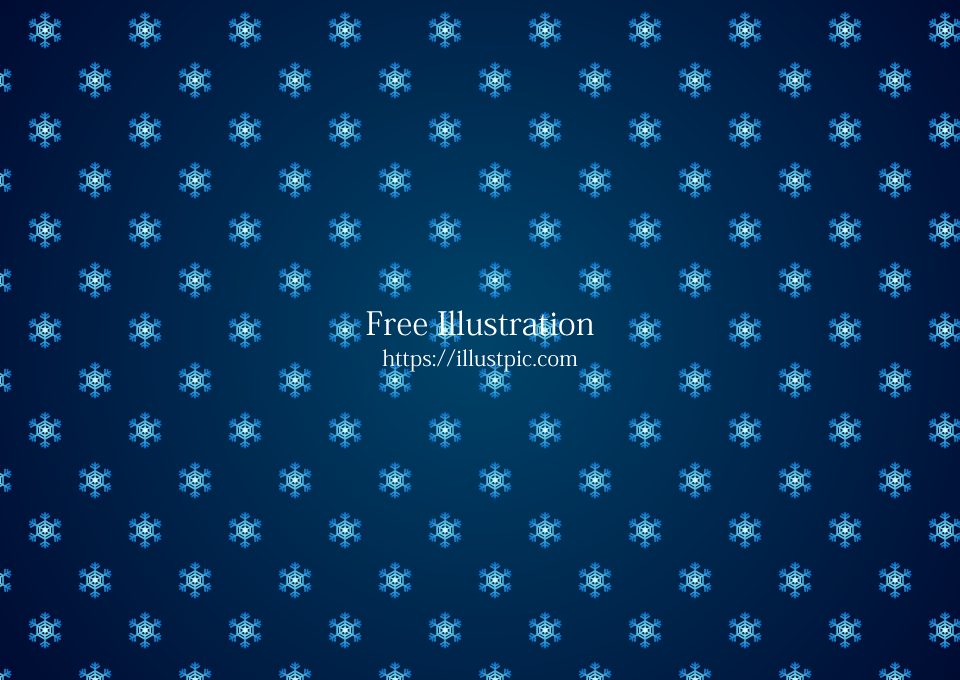 Blue Snowflake Pattern on Navy Background