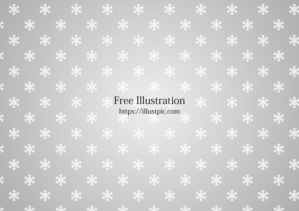 Snowflake Pattern on Silver Background