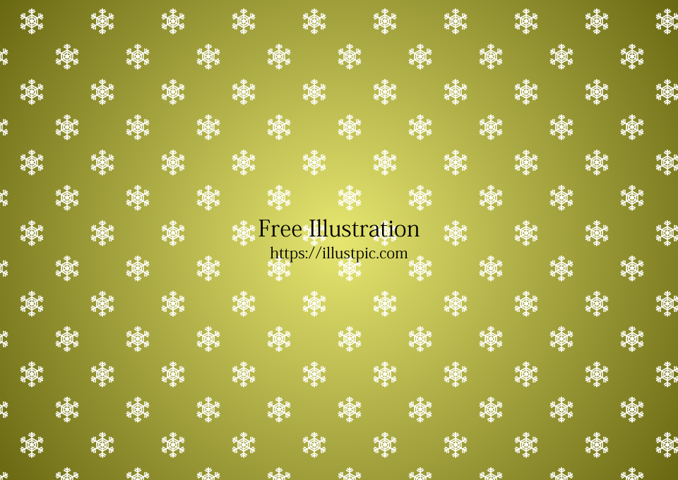 Snowflake Pattern on Gold Background