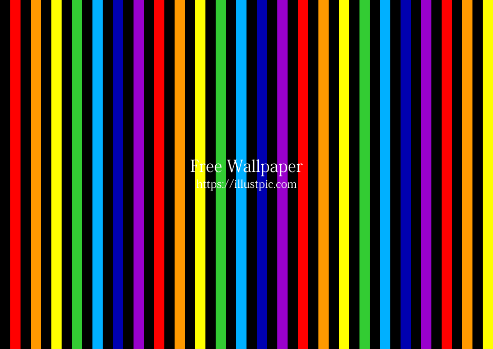 Black and Rainbow Border