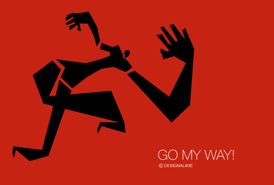 Running man silhouette