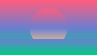 淡い夕日